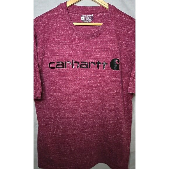 Carhartt Loose Fit T-Shirt, Sz Medium,  Maroon/Red/White - Picture 1 of 9